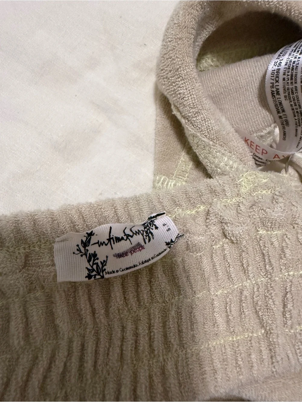 Free People Terrycloth Bralette Top